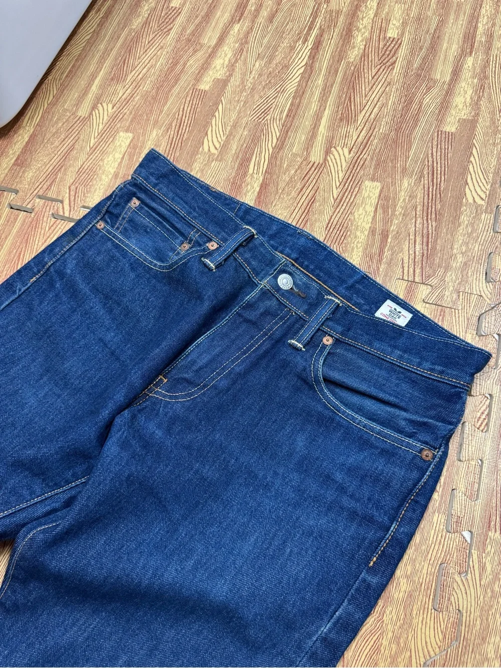 Levis 511 Slim Fit Jeans Men 32x30 Blue White Oak Cone Denim USA Made